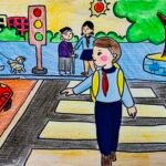 88+ mẫu vẽ tranh vẽ an toàn giao thông đơn giản trên A4, A3