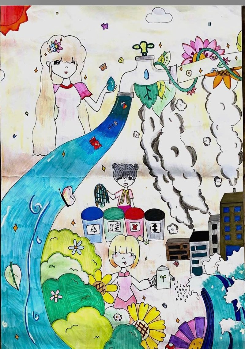 vẽ tranh bảo vệ môi trường 21