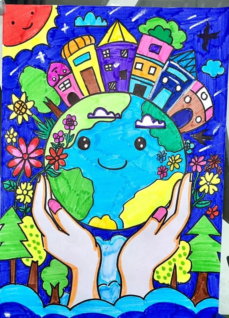 vẽ tranh bảo vệ môi trường 32