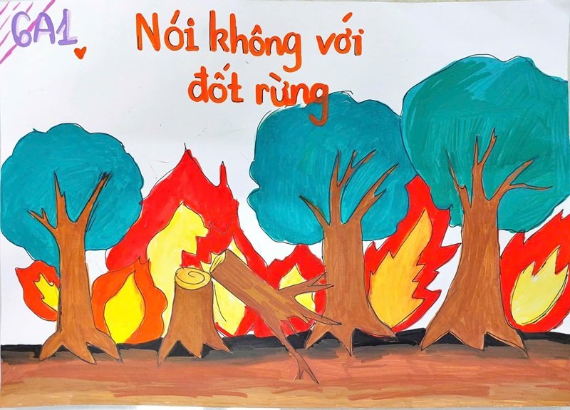 vẽ tranh bảo vệ môi trường 8