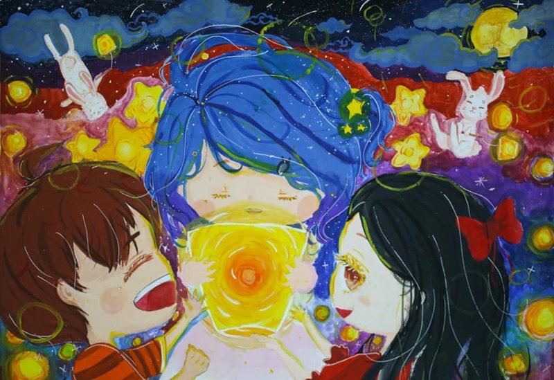 vẽ tranh đề tài lễ hội 6