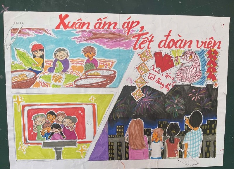 vẽ tranh ngày tết 17