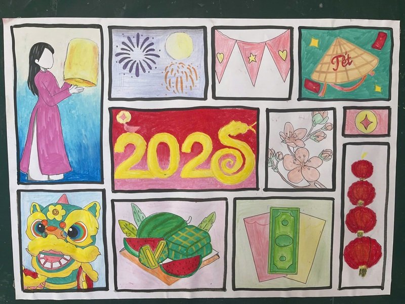 vẽ tranh ngày tết 18