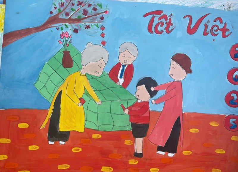 vẽ tranh ngày tết 22