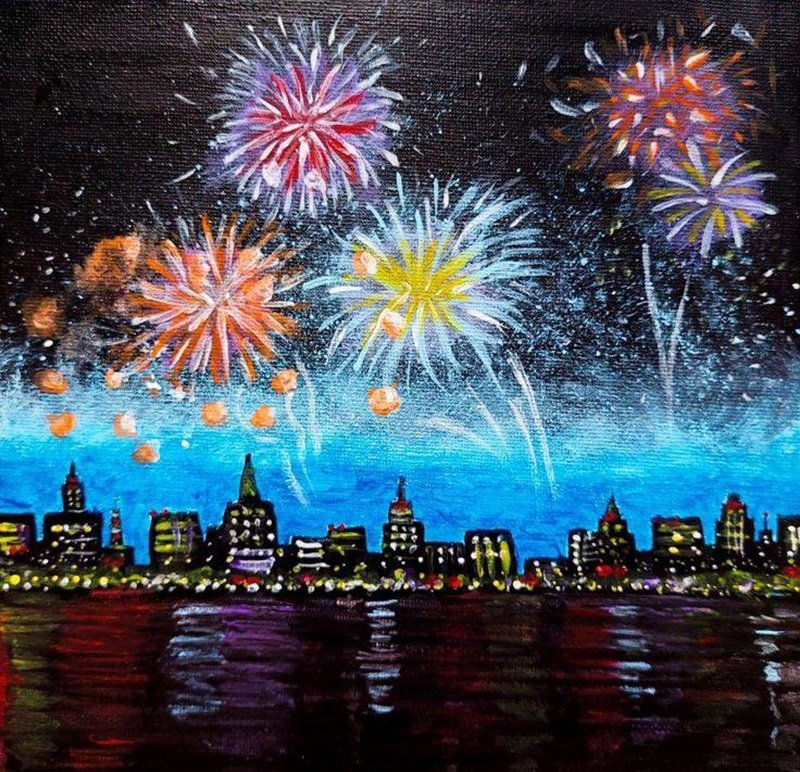 vẽ tranh ngày tết 3