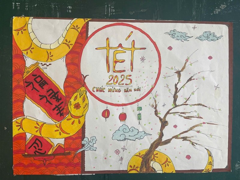 vẽ tranh ngày tết 30