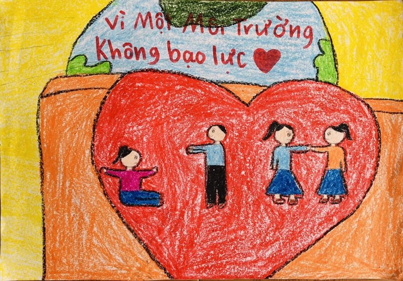 vẽ tranh phòng ngừa bạo lực học đường