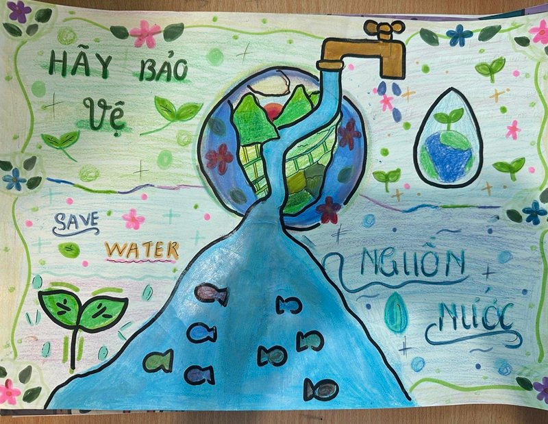 vẽ tranh tiết kiệm nước 15