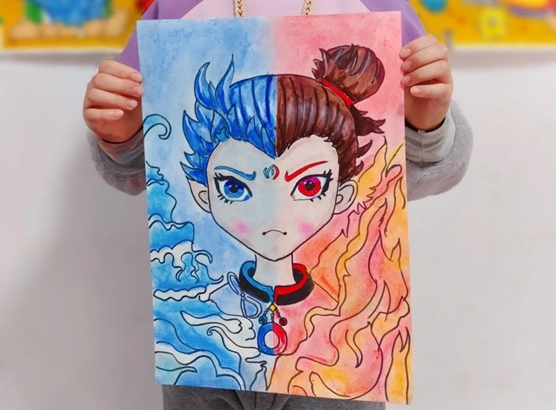 vẽ tranh ý tưởng trẻ thơ 10