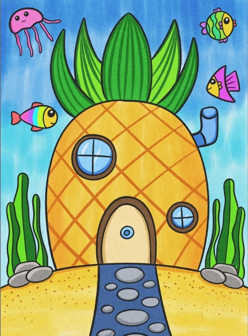 vẽ tranh ý tưởng trẻ thơ 16