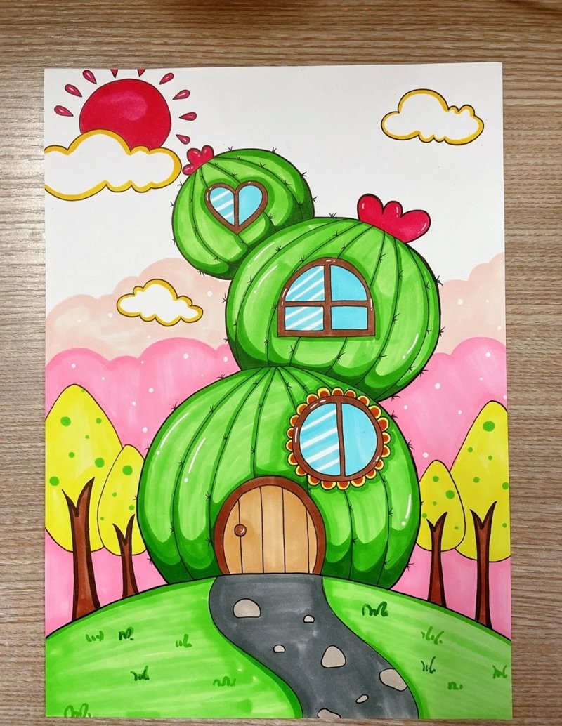 vẽ tranh ý tưởng trẻ thơ 19