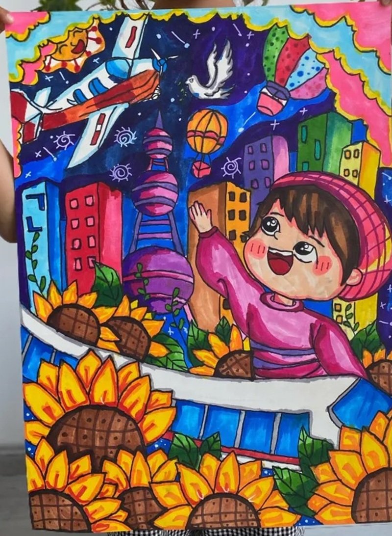 vẽ tranh ý tưởng trẻ thơ 32