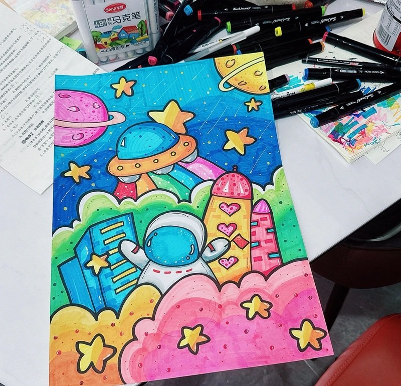 vẽ tranh ý tưởng trẻ thơ 35