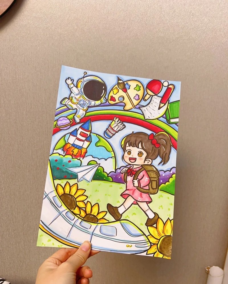 vẽ tranh ý tưởng trẻ thơ 38