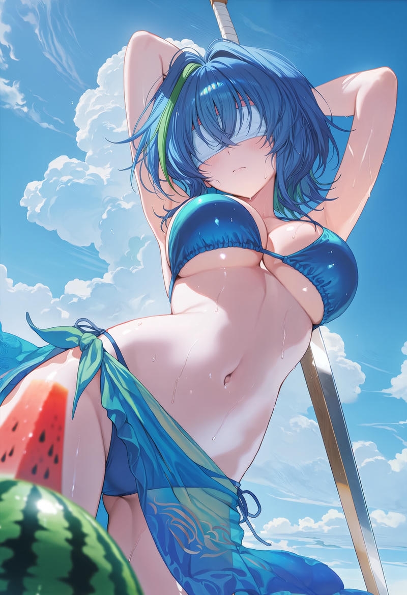 Ảnh anime bikini sexy có thần thái nổi bật