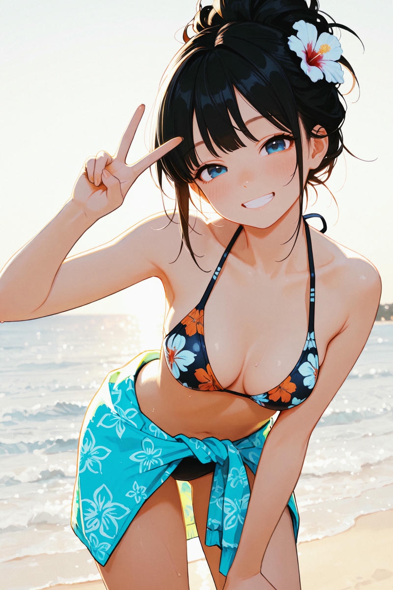 Ảnh anime bikini sexy với nét đẹp nữ tính