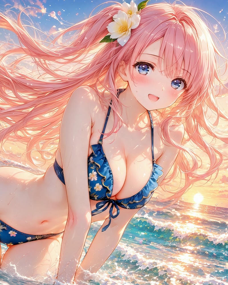 Ảnh anime bikini sexy với phong cách hiện đại