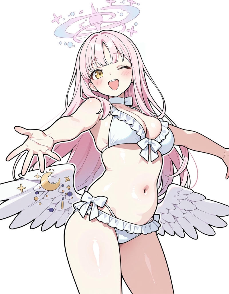 Ảnh anime bikini với phong thái nữ tính
