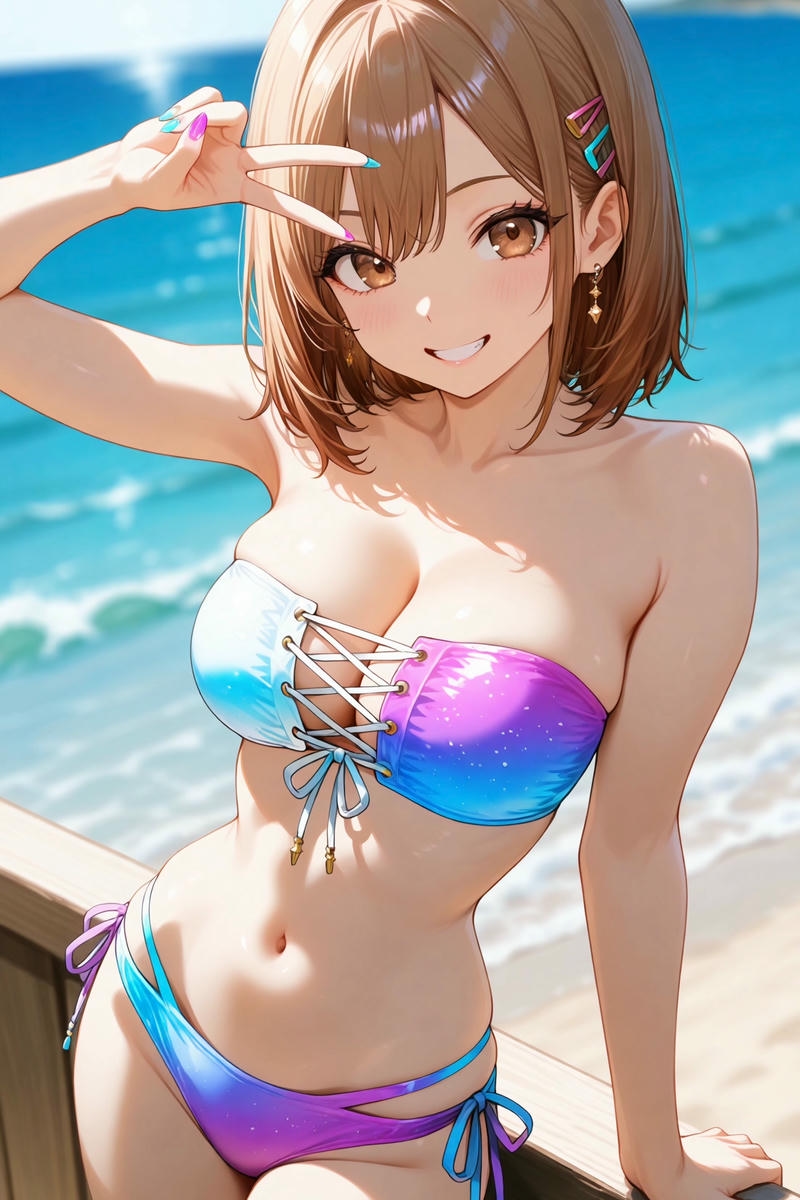 Ảnh anime mặc bikini mang thần thái cuốn hút