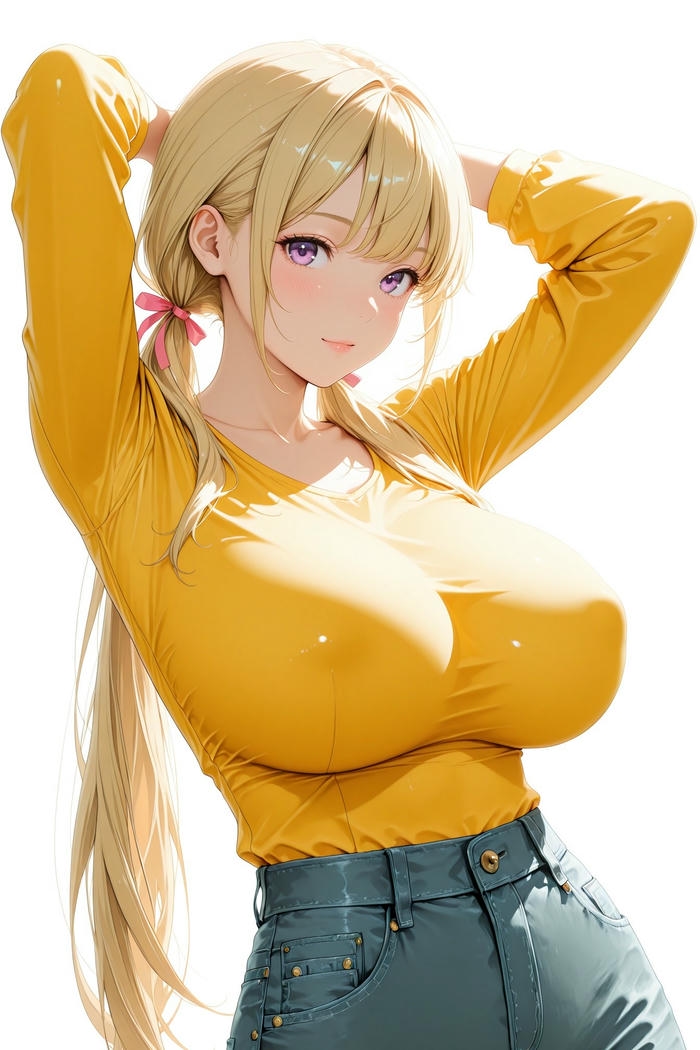 Anime ngực to với tạo hình quyến rũ hài hòa