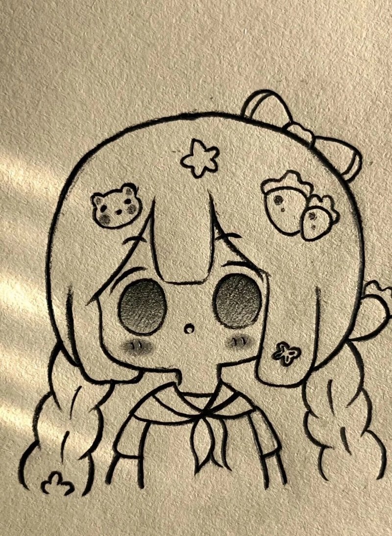 Chibi Girl Cute Dễ Vẽ 4