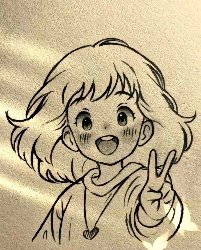 Chibi Girl Cute Dễ Vẽ 5