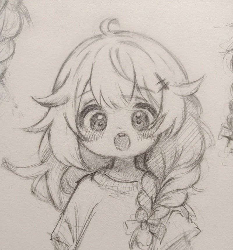 Chibi Girl Cute Dễ Vẽ 6