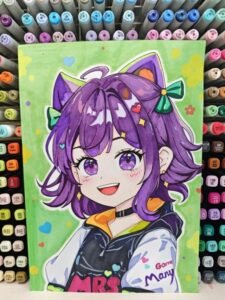 89+ Tranh vẽ chibi cute girl siêu đáng yêu nhìn là mê