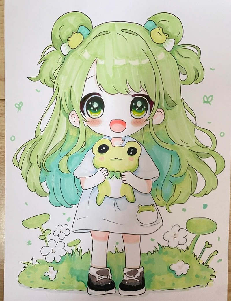 hình vẽ anime đơn giản 15