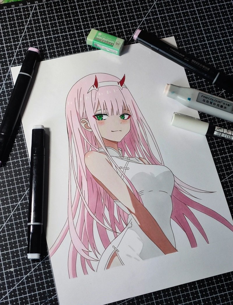 hình vẽ anime đơn giản 18