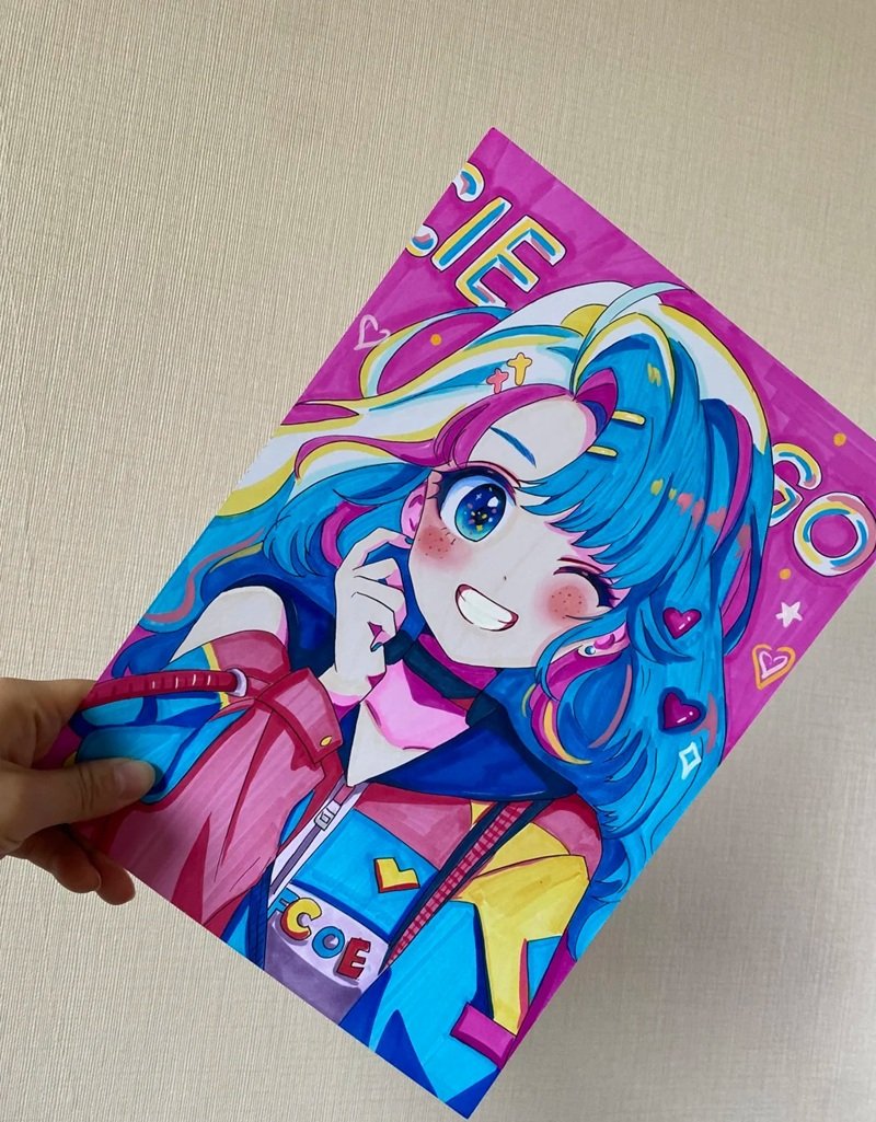 hình vẽ anime đơn giản 19