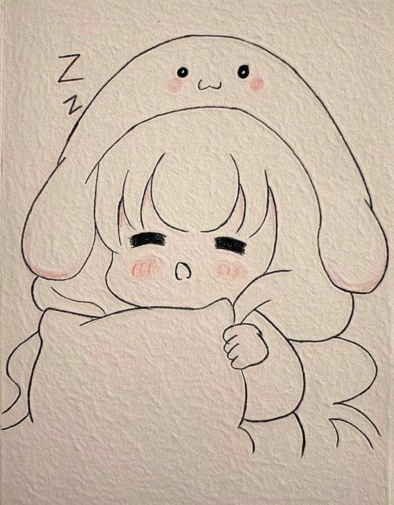 hình vẽ anime đơn giản 2