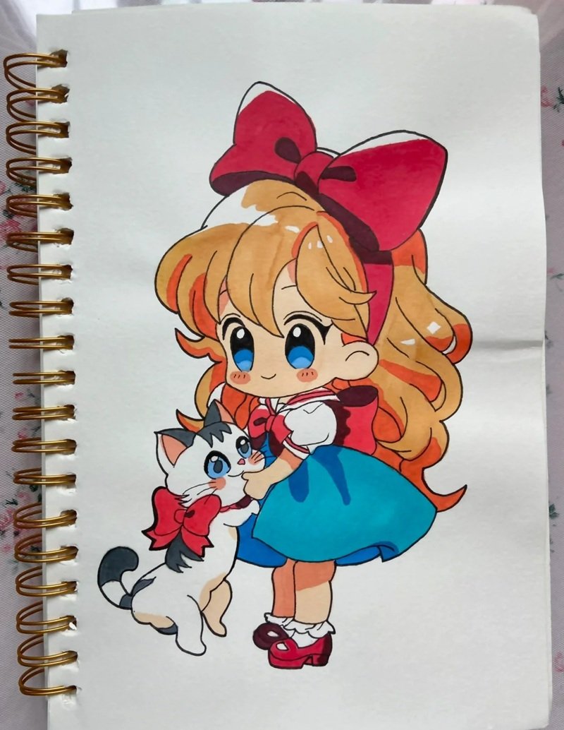 hình vẽ anime đơn giản 24