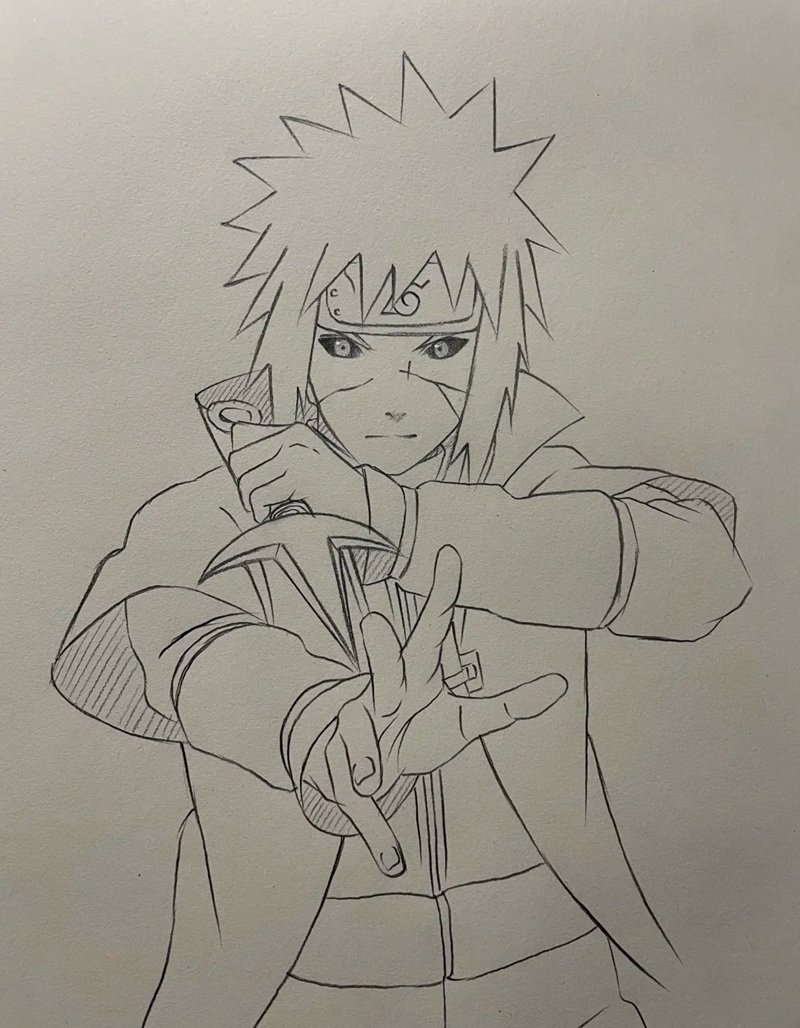 hình vẽ anime đơn giản 31