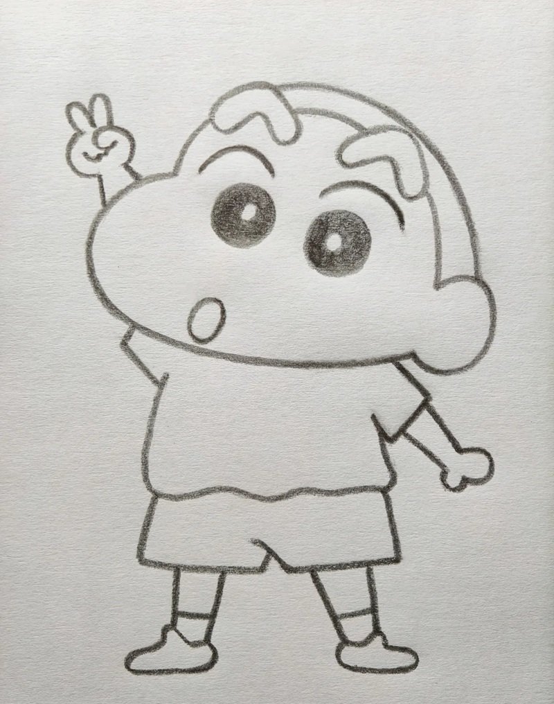 hình vẽ anime đơn giản 33