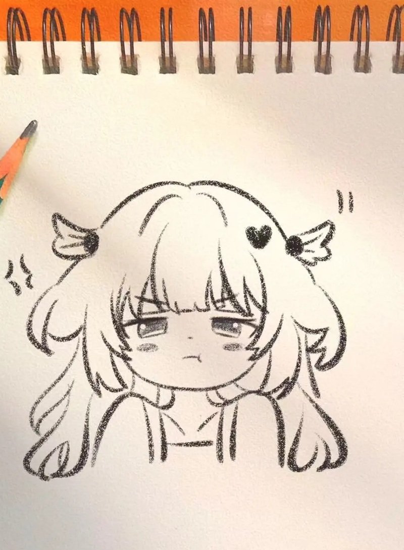 hình vẽ anime đơn giản 39