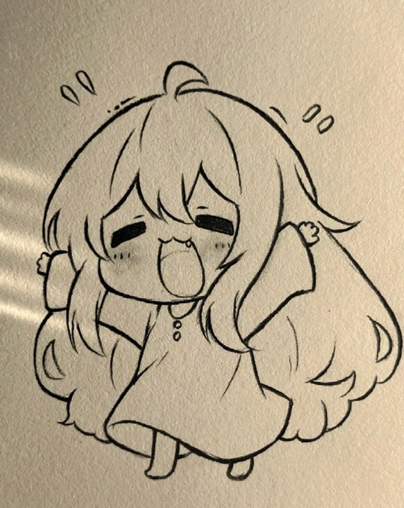 hình vẽ anime đơn giản 4
