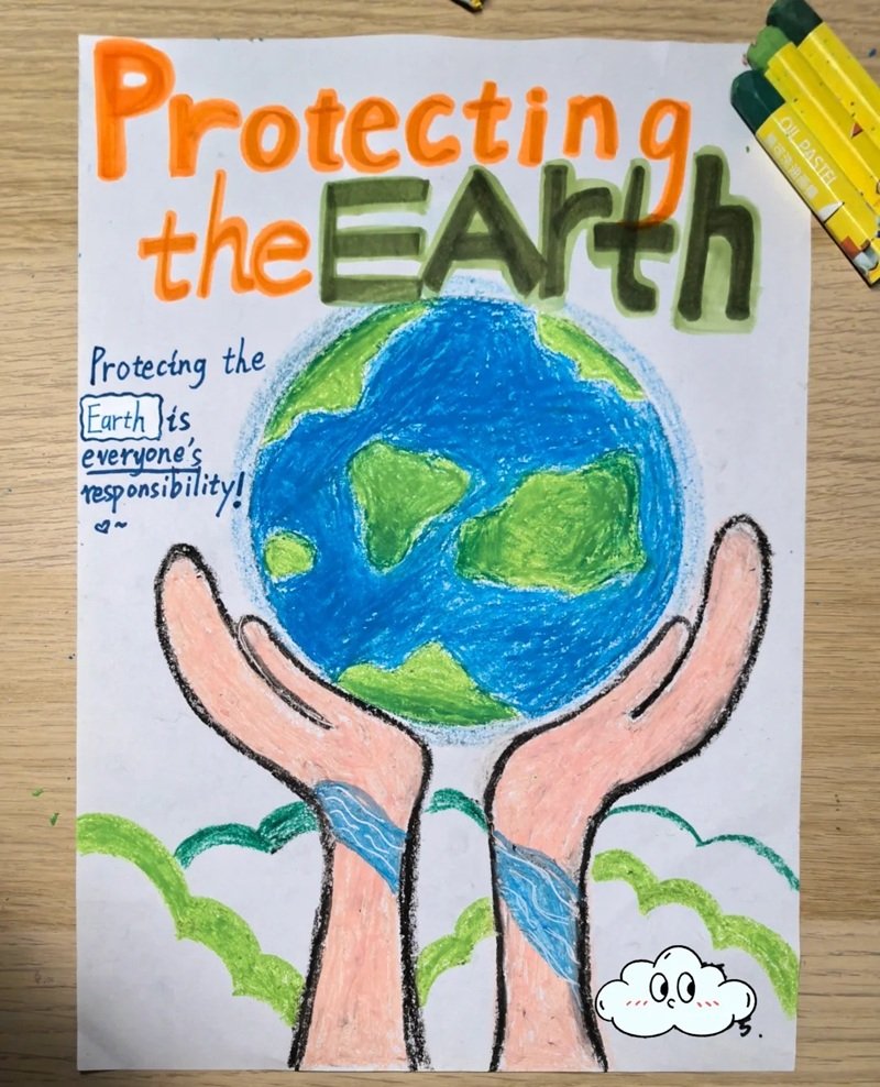 ô nhiễm vẽ tranh bảo vệ môi trường trái đất