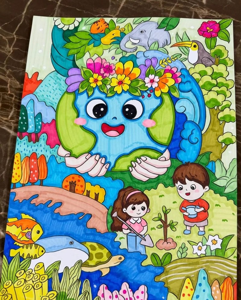 tranh cổ động bảo vệ môi trường