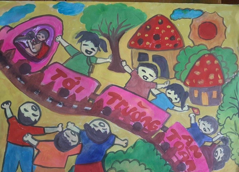 tranh vẽ an toàn giao thông 12