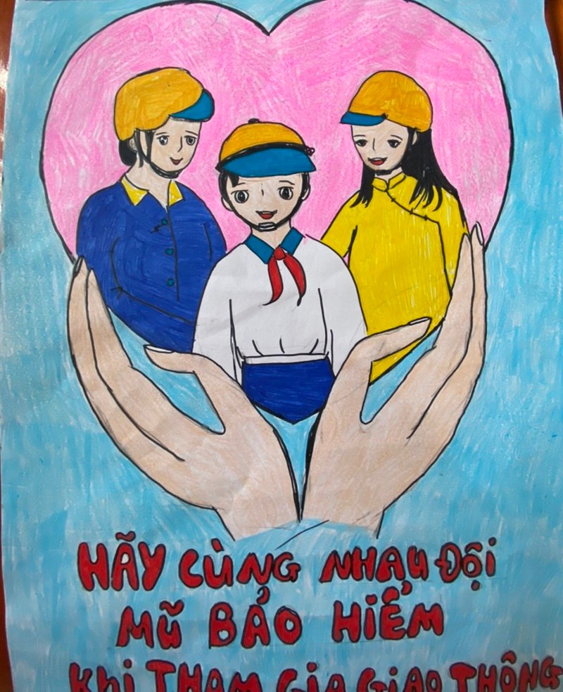 tranh vẽ an toàn giao thông 30