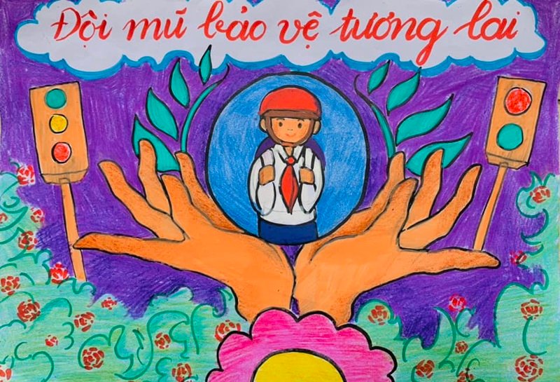 tranh vẽ an toàn giao thông 33