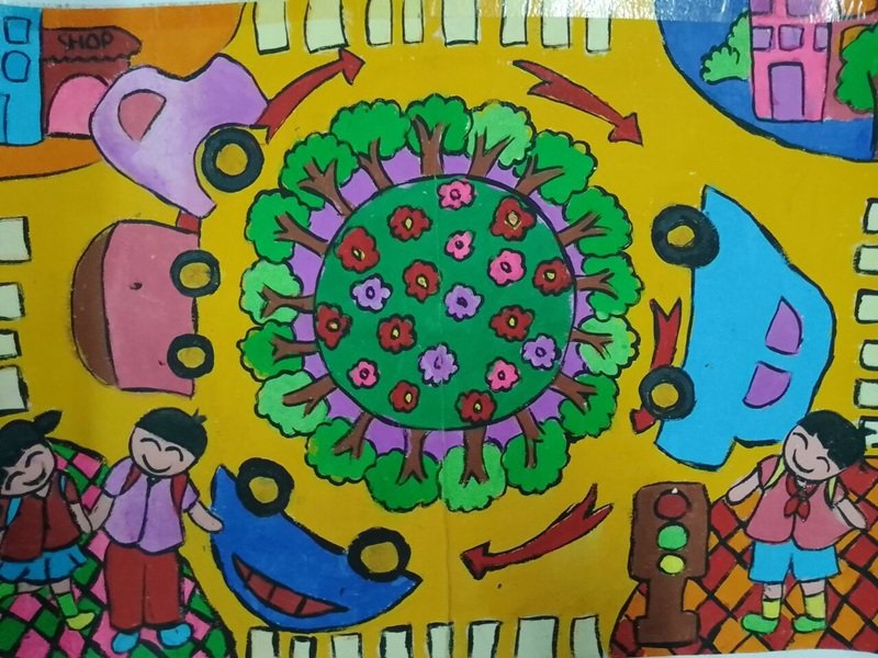 tranh vẽ an toàn giao thông 6