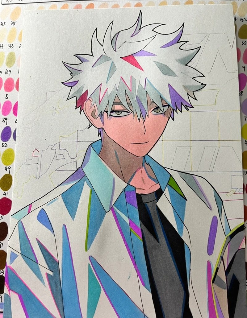 tranh vẽ anime nam 12