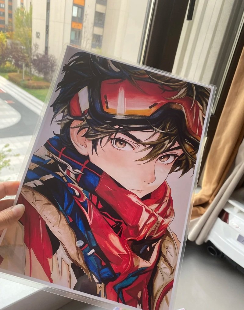 tranh vẽ anime nam 18