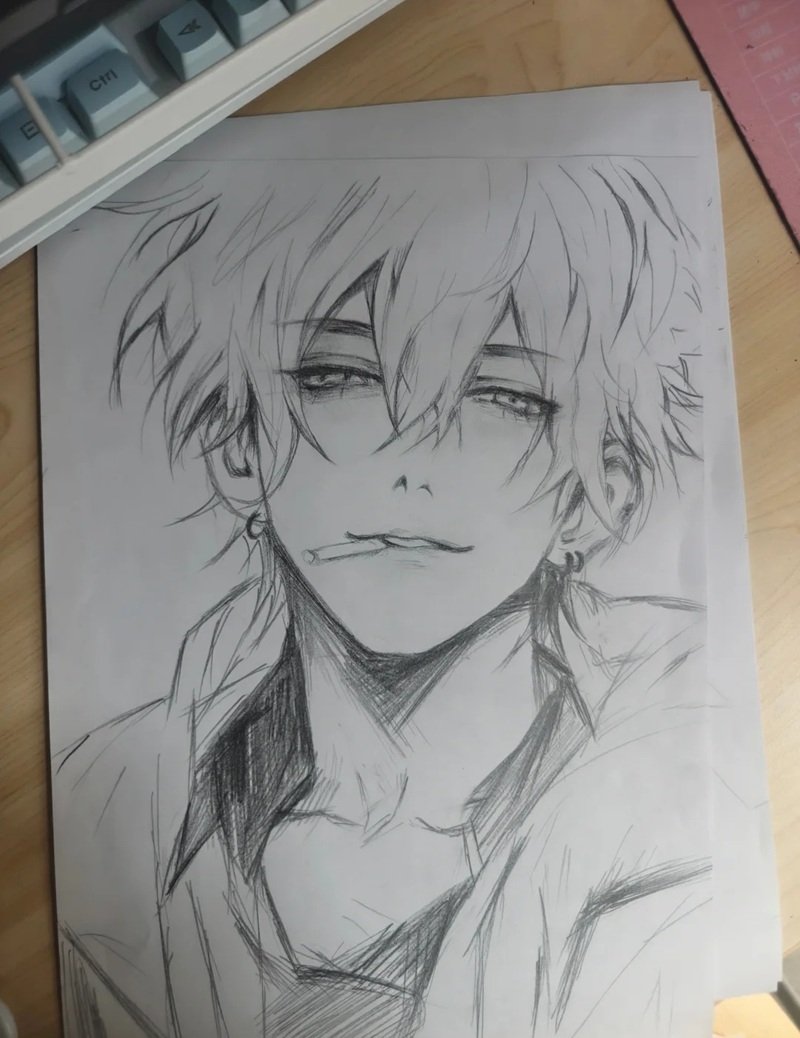 tranh vẽ anime nam 19