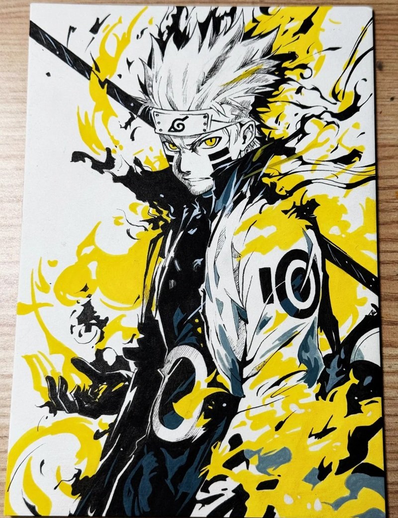 tranh vẽ anime nam 24