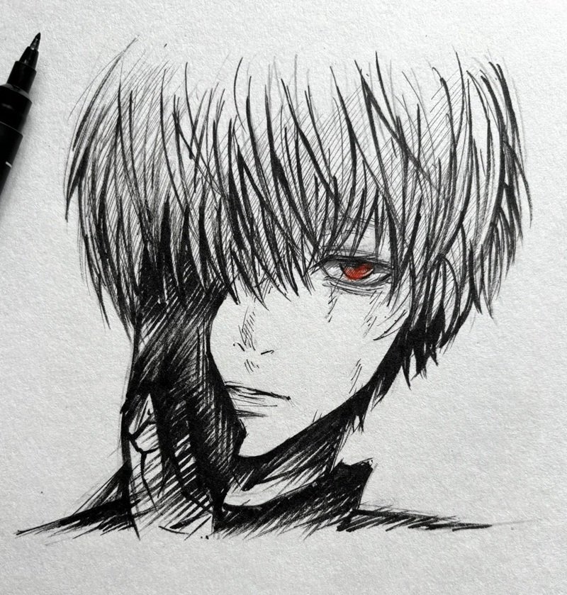 tranh vẽ anime nam 28