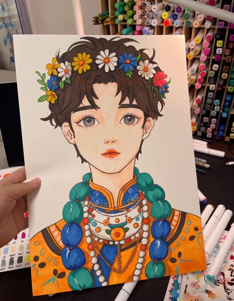 tranh vẽ anime nam 36