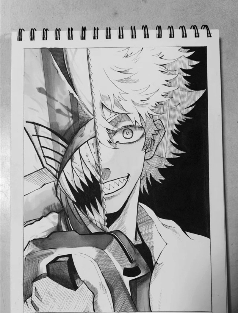 tranh vẽ anime nam 8